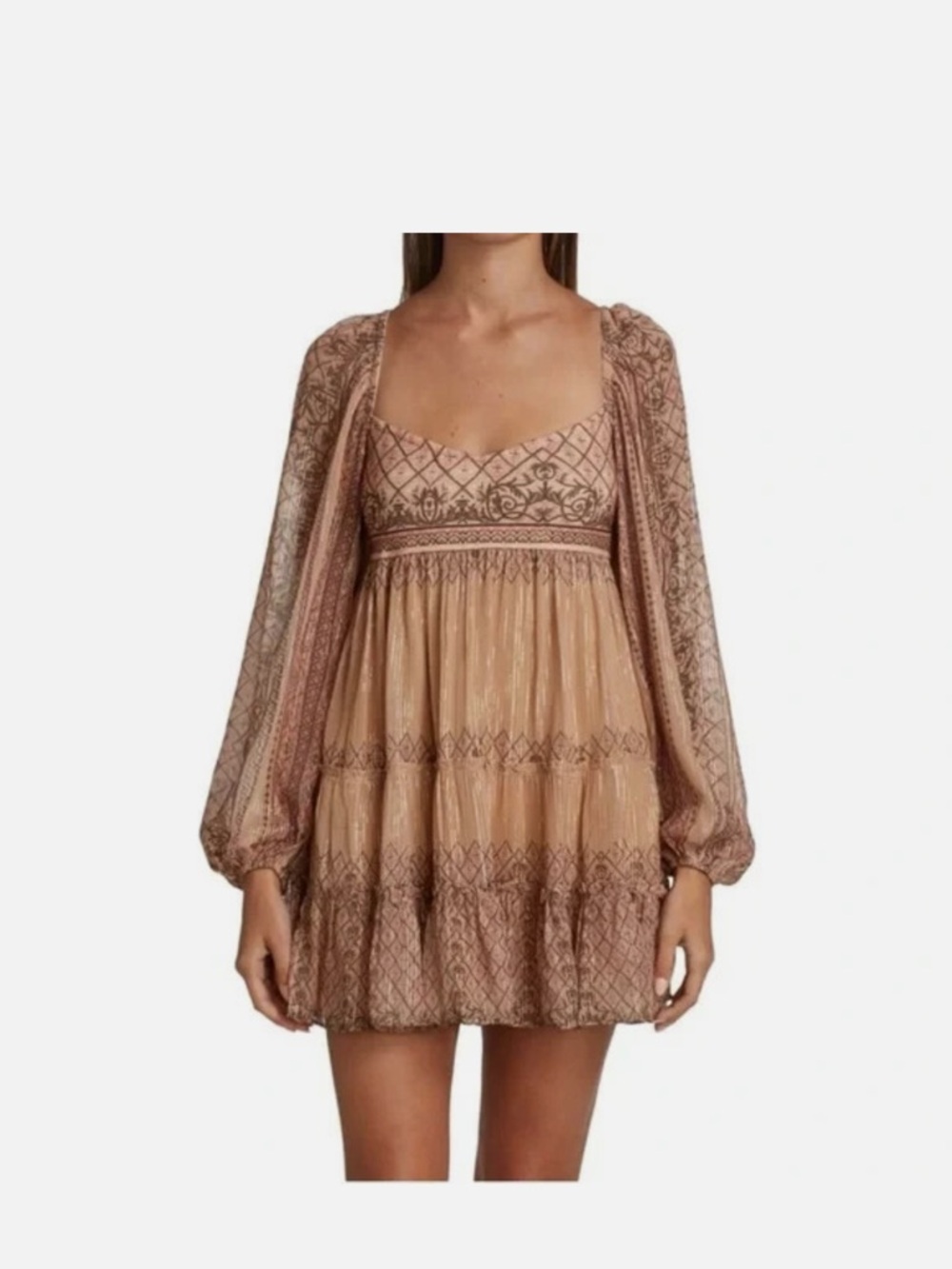 NWT Hemant and Nandita Noor Tiered Mini Dress